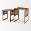 Mercana Grier Cane Nesting Accent Tables- Set of 2