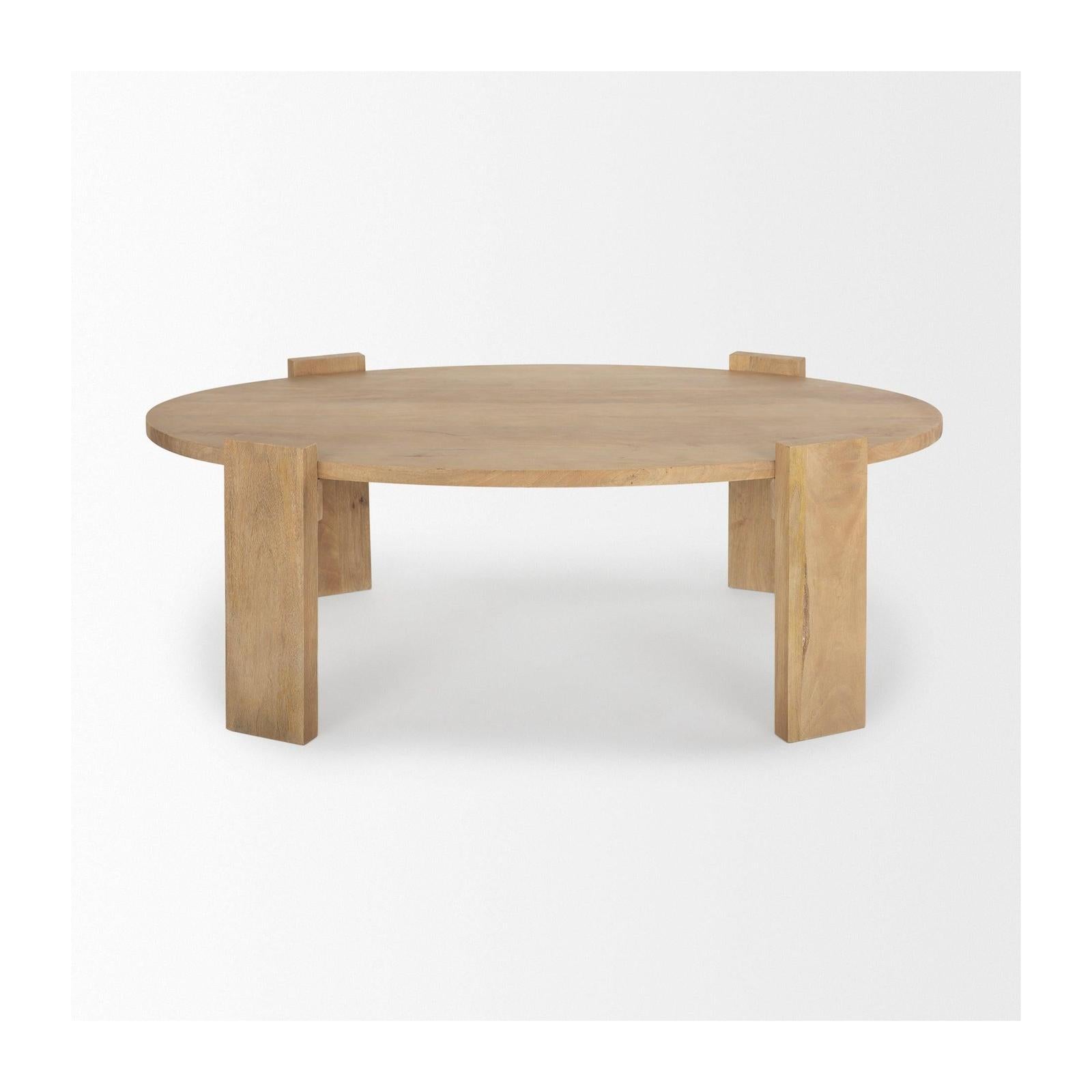 Mercana Evelyn Light Brown Oblong Coffee Table