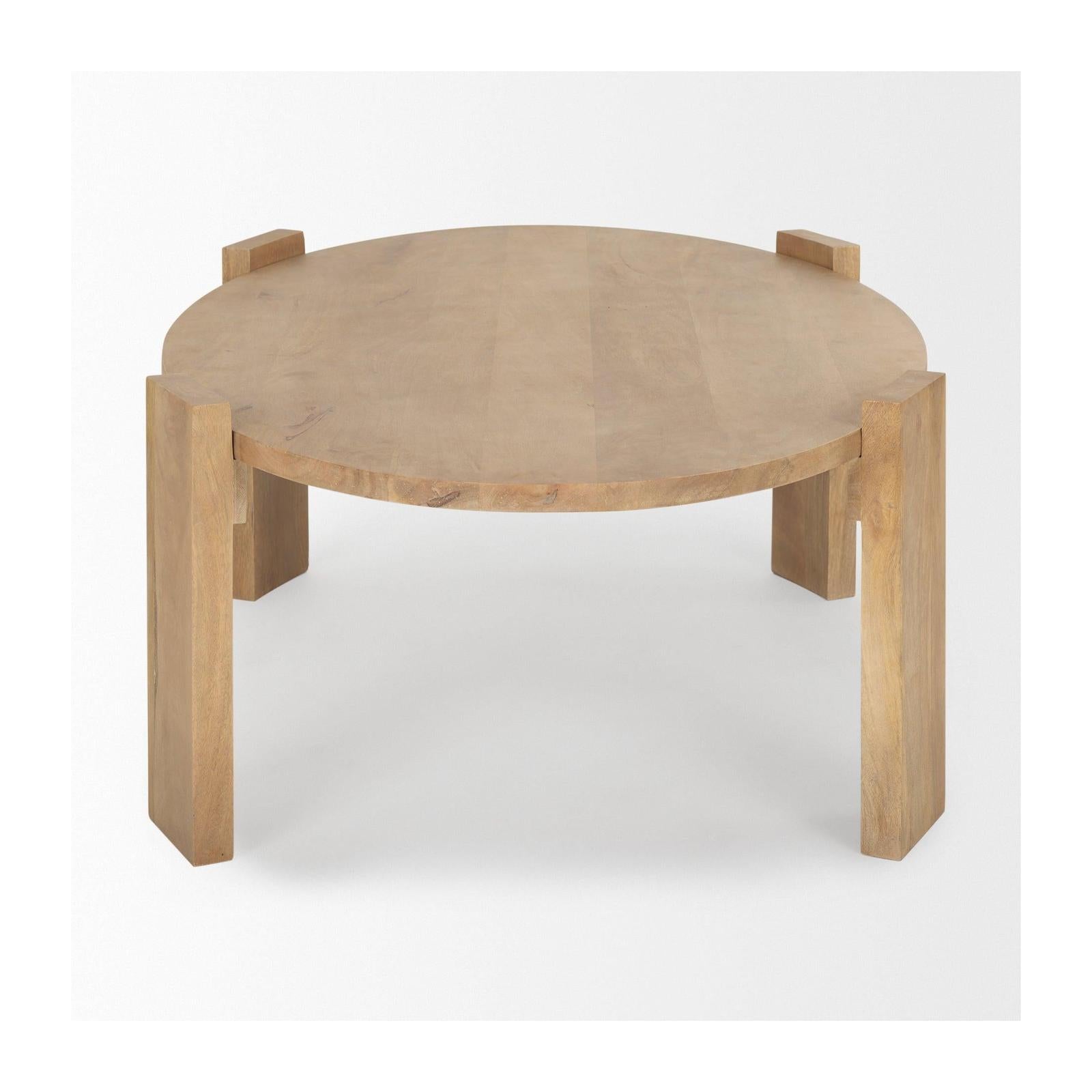 Mercana Evelyn Light Brown Oblong Coffee Table
