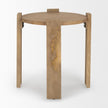 Mercana Evelyn Light Brown Round End/Side Table