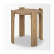 Mercana Evelyn Light Brown Round End/Side Table