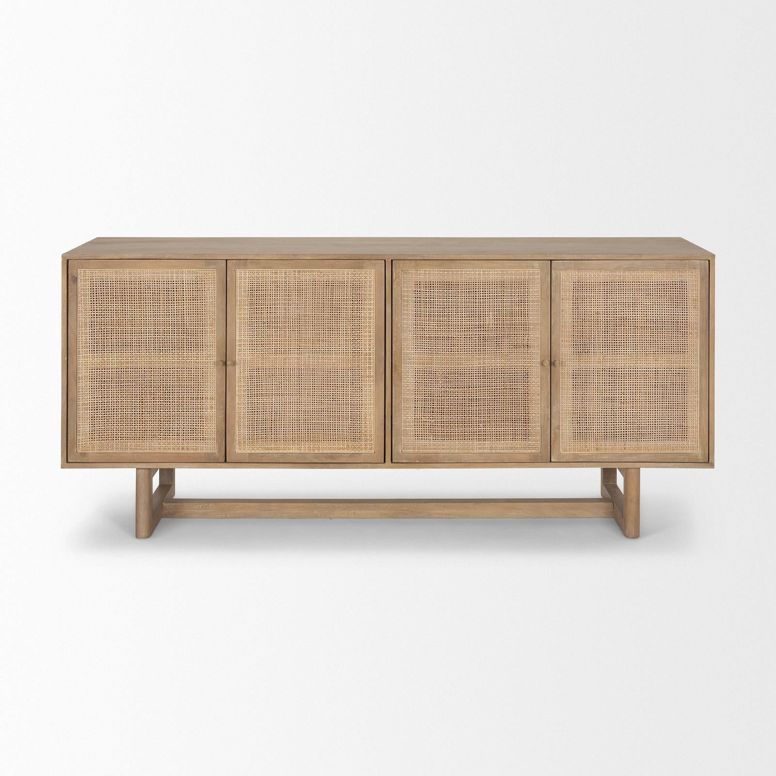Mercana Grier Solid Wood W/Cane Sideboard