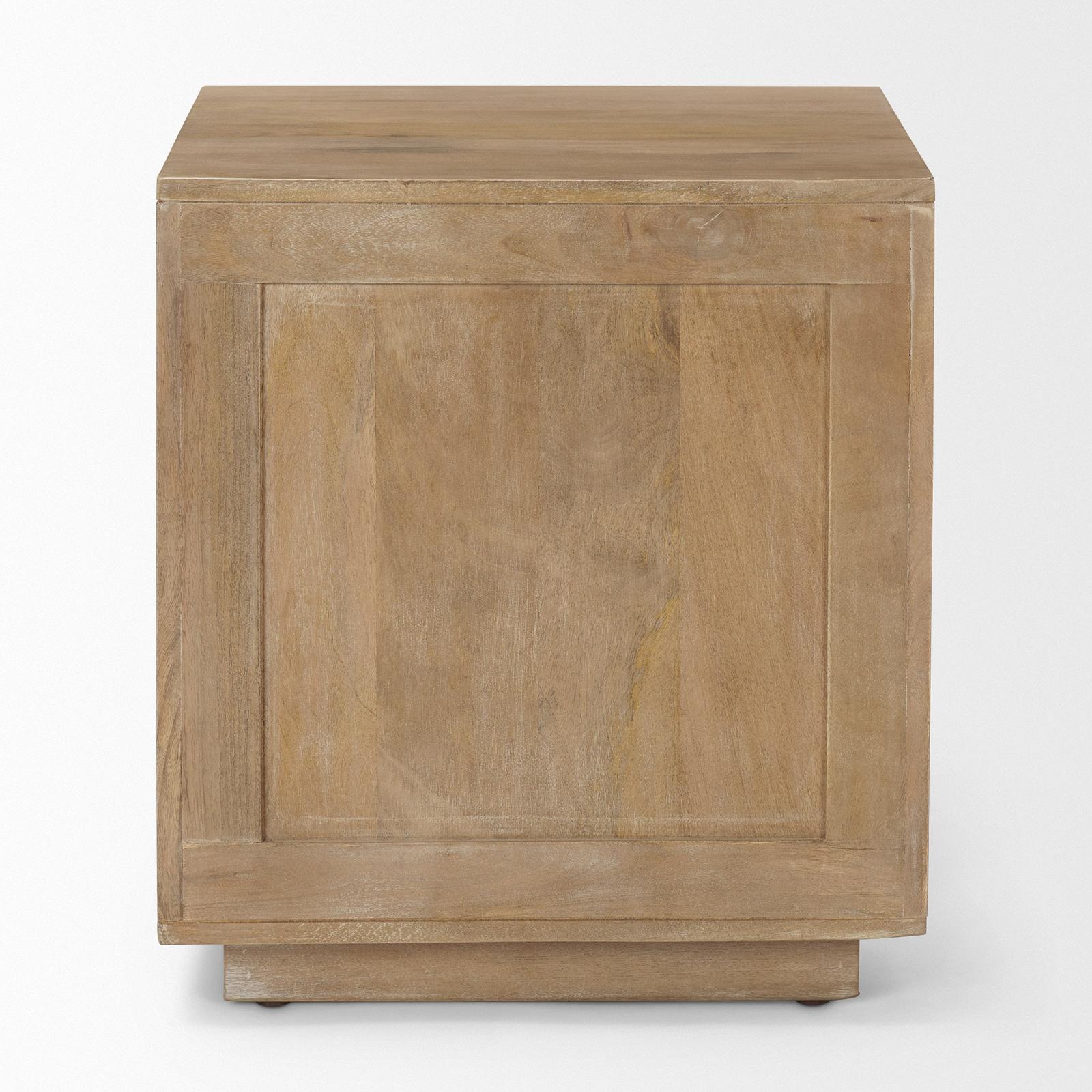 Mercana Grier Wood w/ Cane End Table