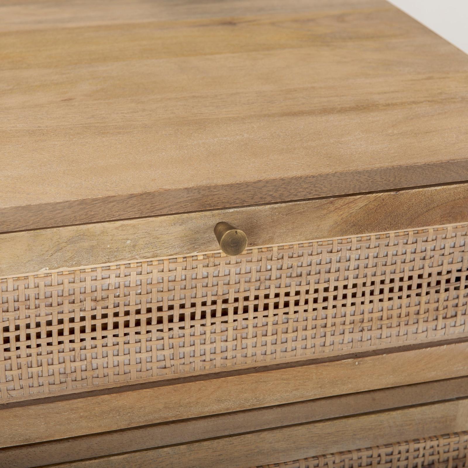 Mercana Grier Wood w/ Cane End Table