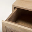 Mercana Grier Wood w/ Cane End Table