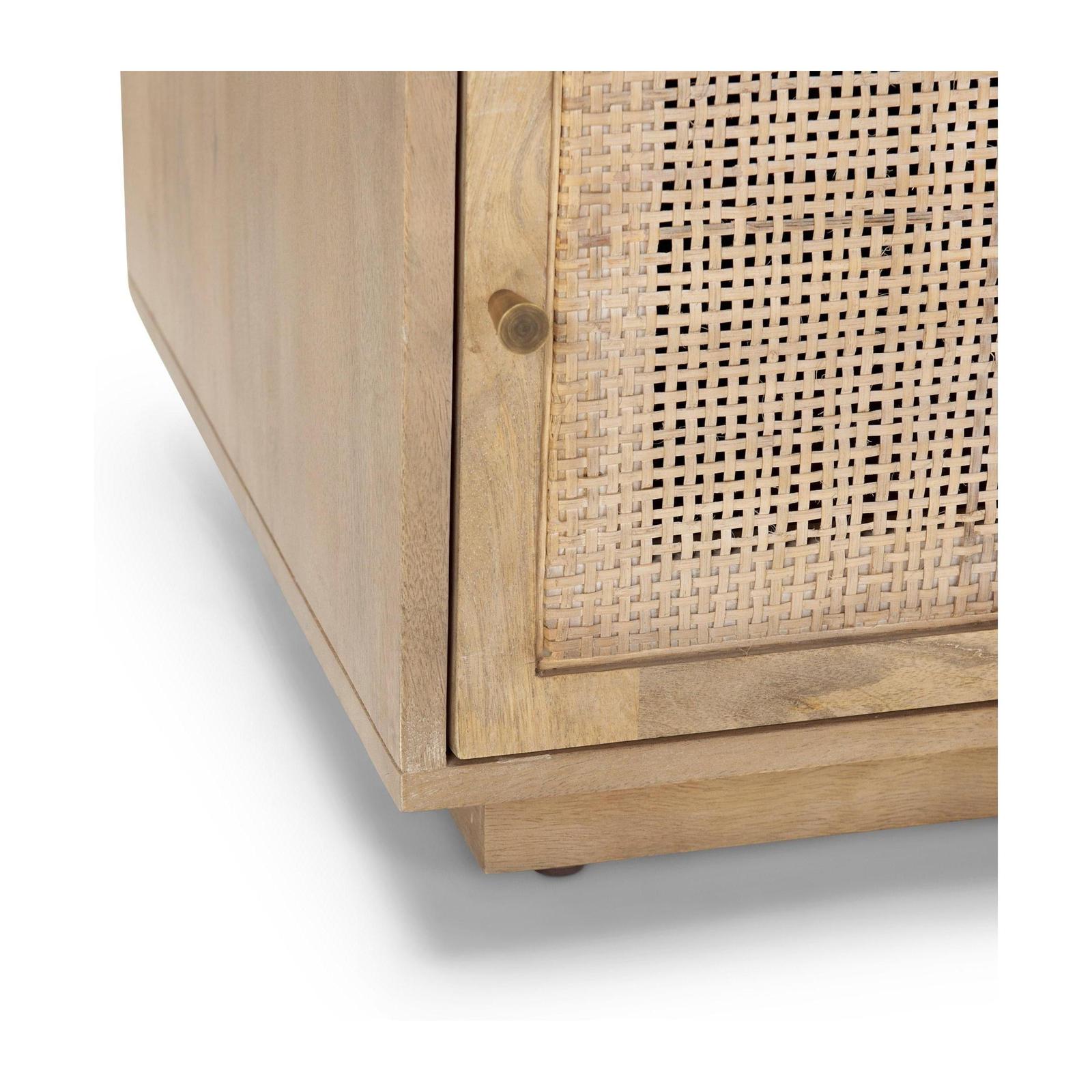 Mercana Grier Wood w/ Cane End Table