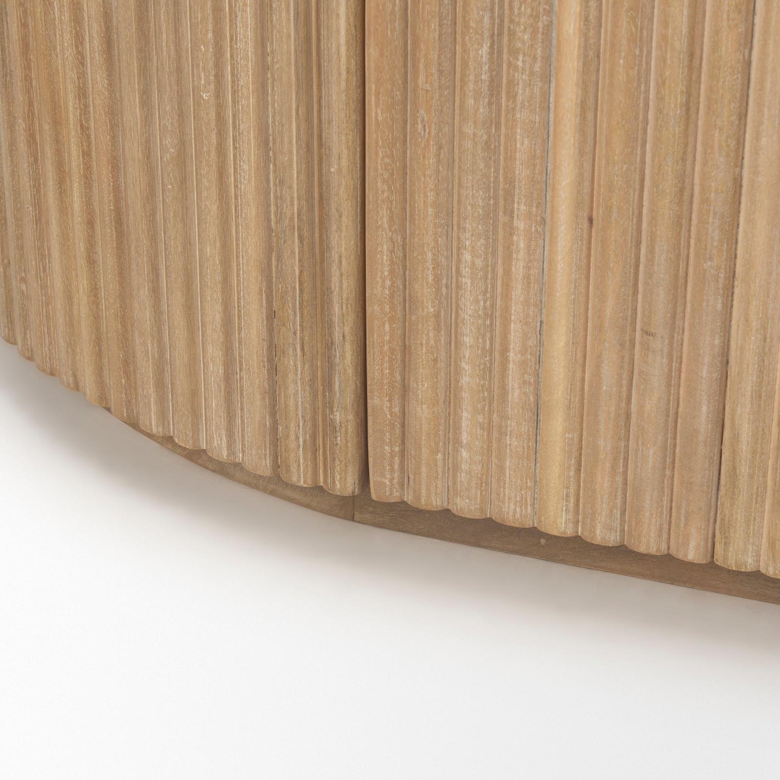 Mercana Terra Wood Fluted Sideboard
