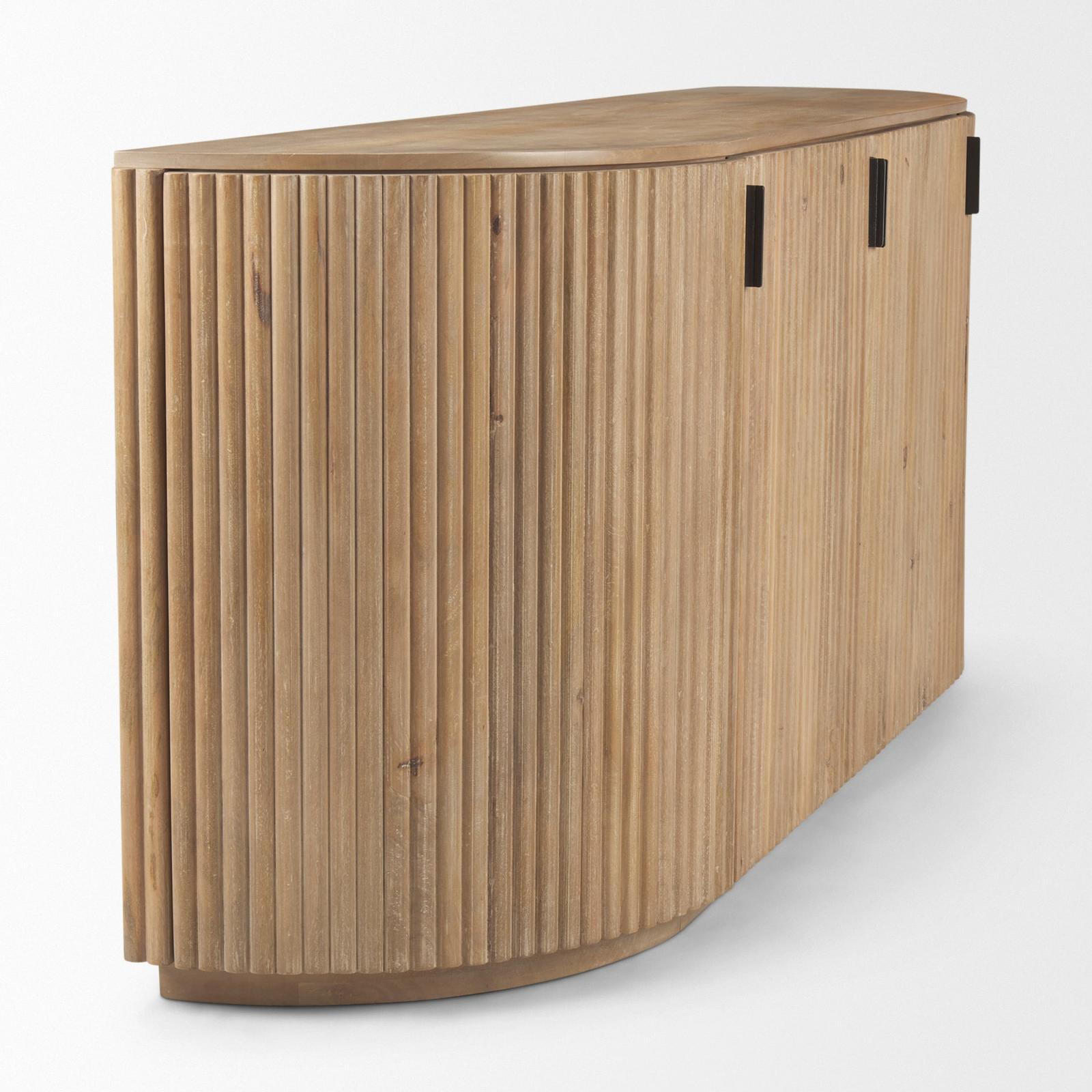 Mercana Terra Wood Fluted Sideboard