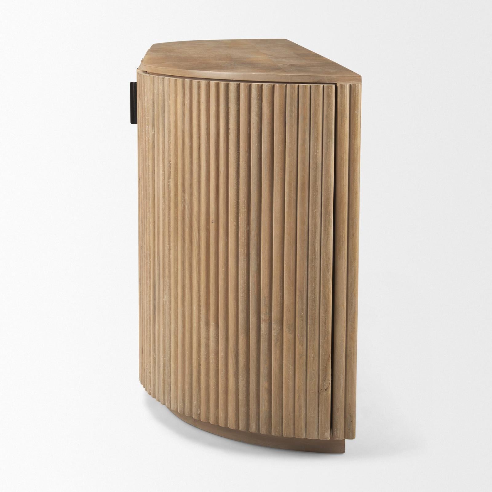 Mercana Terra Wood Fluted Sideboard