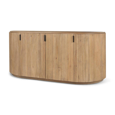 Mercana Terra Wood Fluted Sideboard
