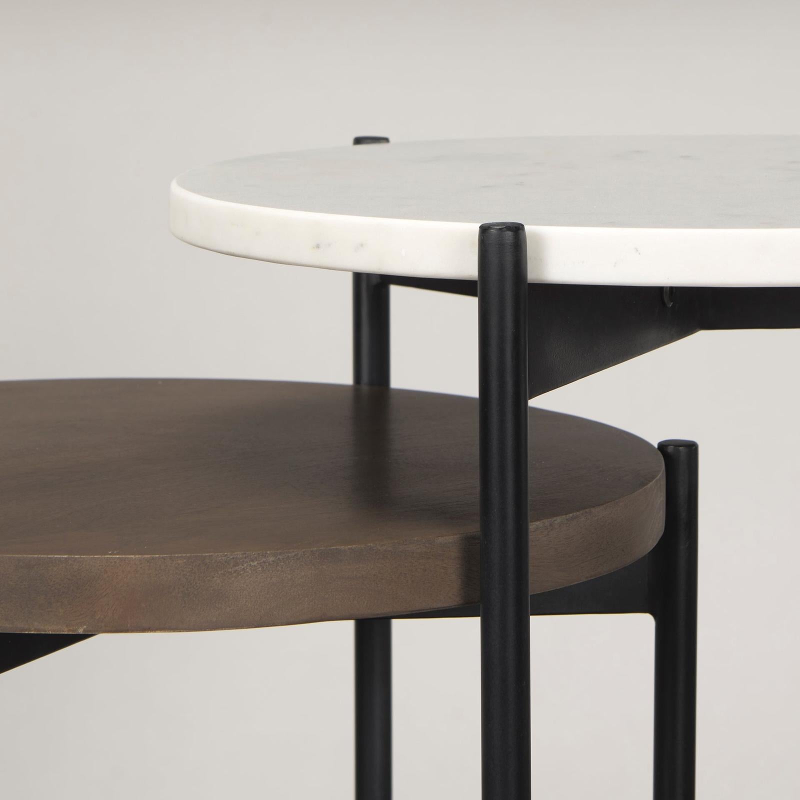 Mercana Larkin Marble & Nesting End/Side Tables