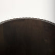 Mercana Terra Dark Brown Wood Fluted Round Side Table