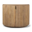 Mercana Terra Fluted 2-Door Wood Accent Cabinet