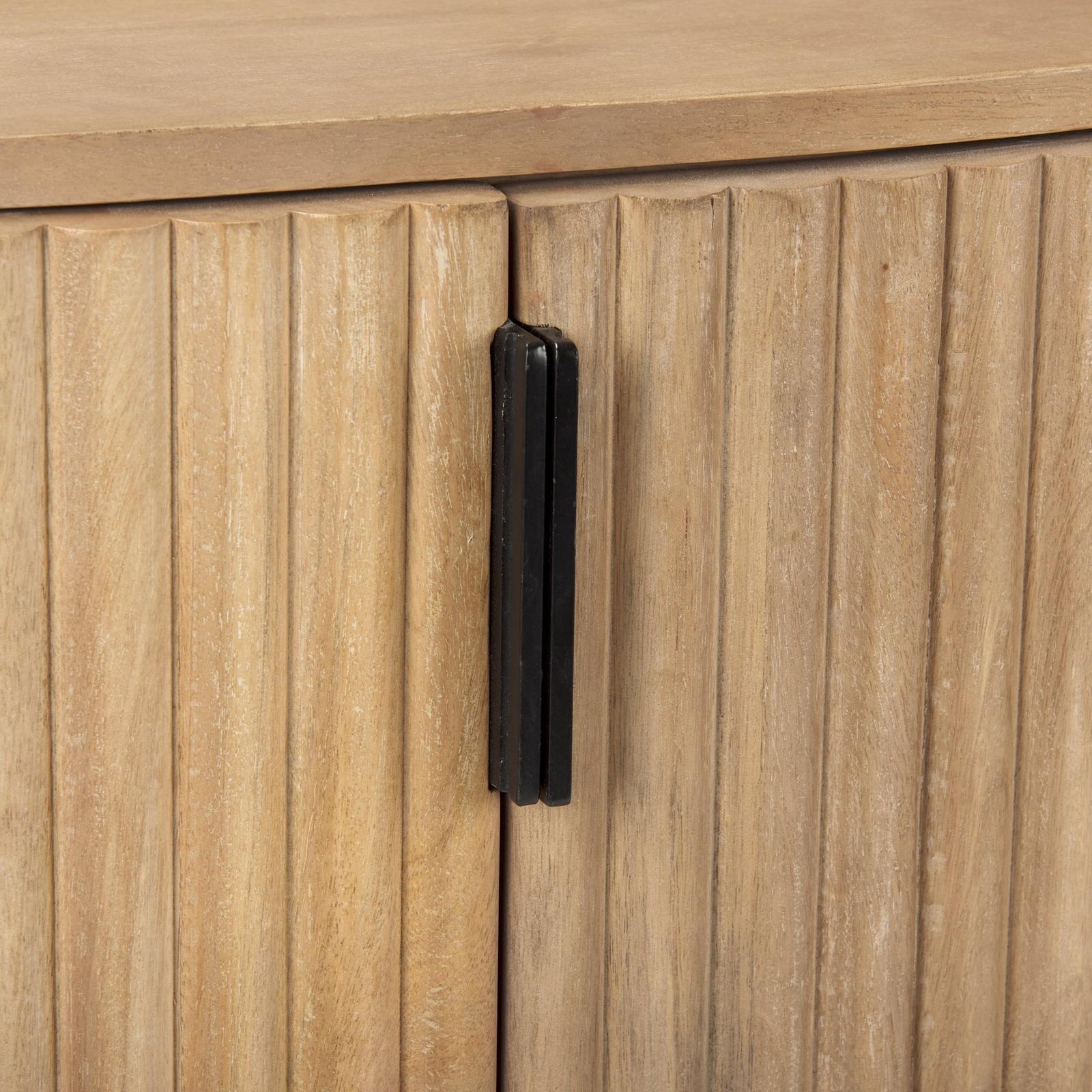 Mercana Terra Fluted 2-Door Wood Accent Cabinet
