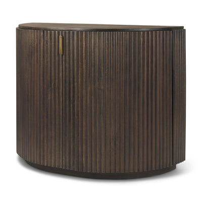 Mercana Terra Fluted 2-Door Wood Accent Cabinet