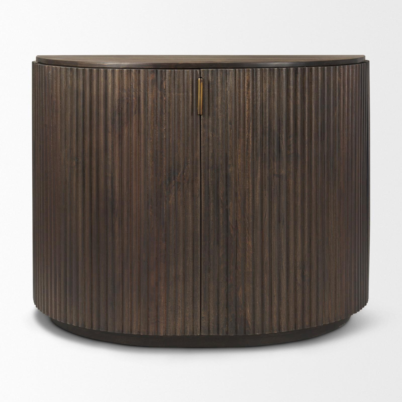 Mercana Terra Fluted 2-Door Wood Accent Cabinet