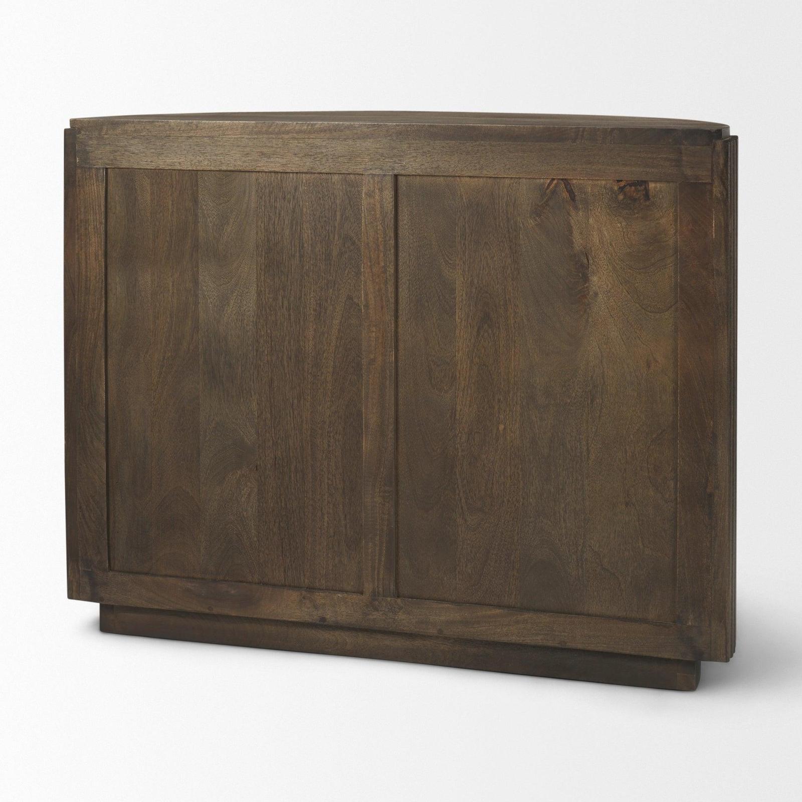 Mercana Terra Fluted 2-Door Wood Accent Cabinet