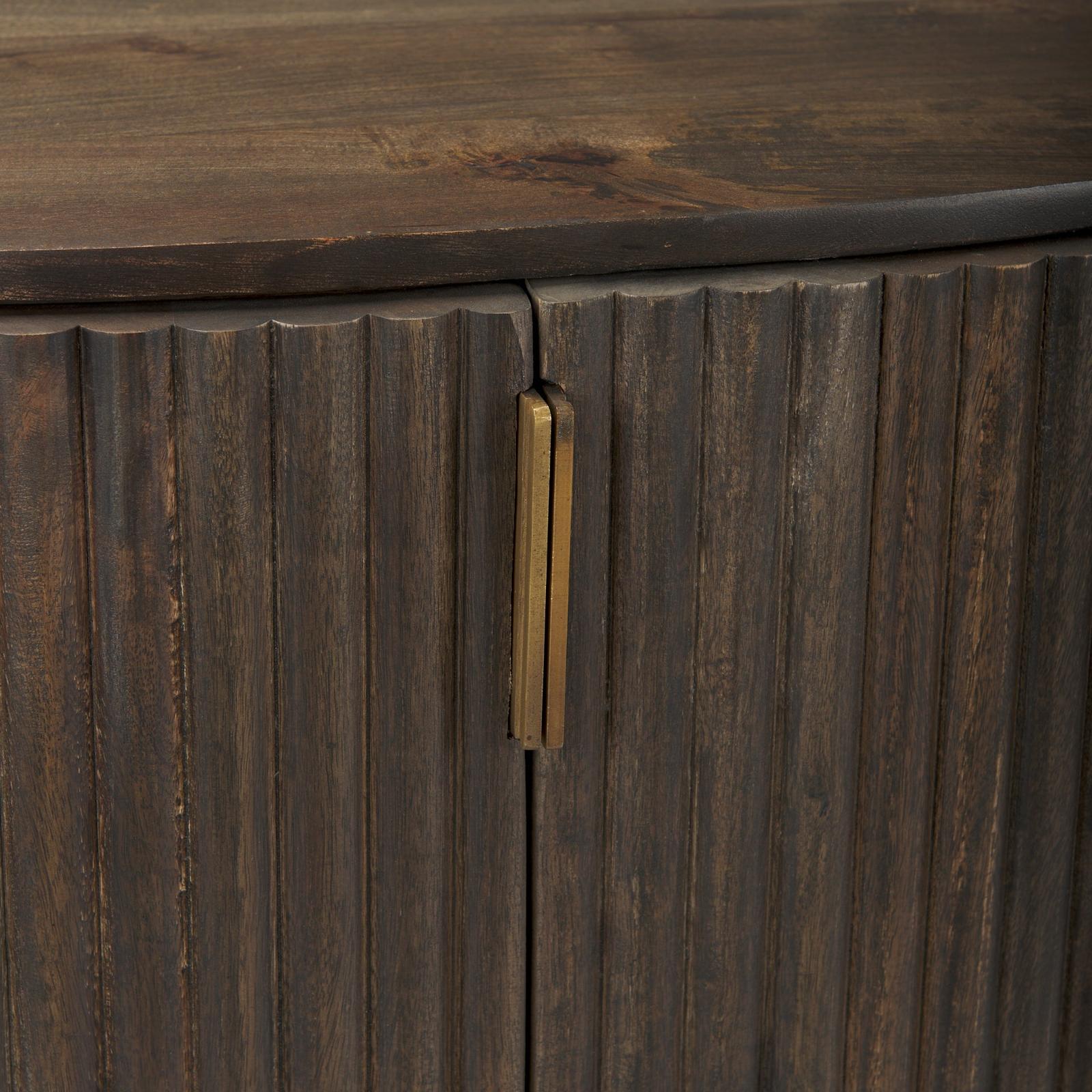 Mercana Terra Fluted 2-Door Wood Accent Cabinet