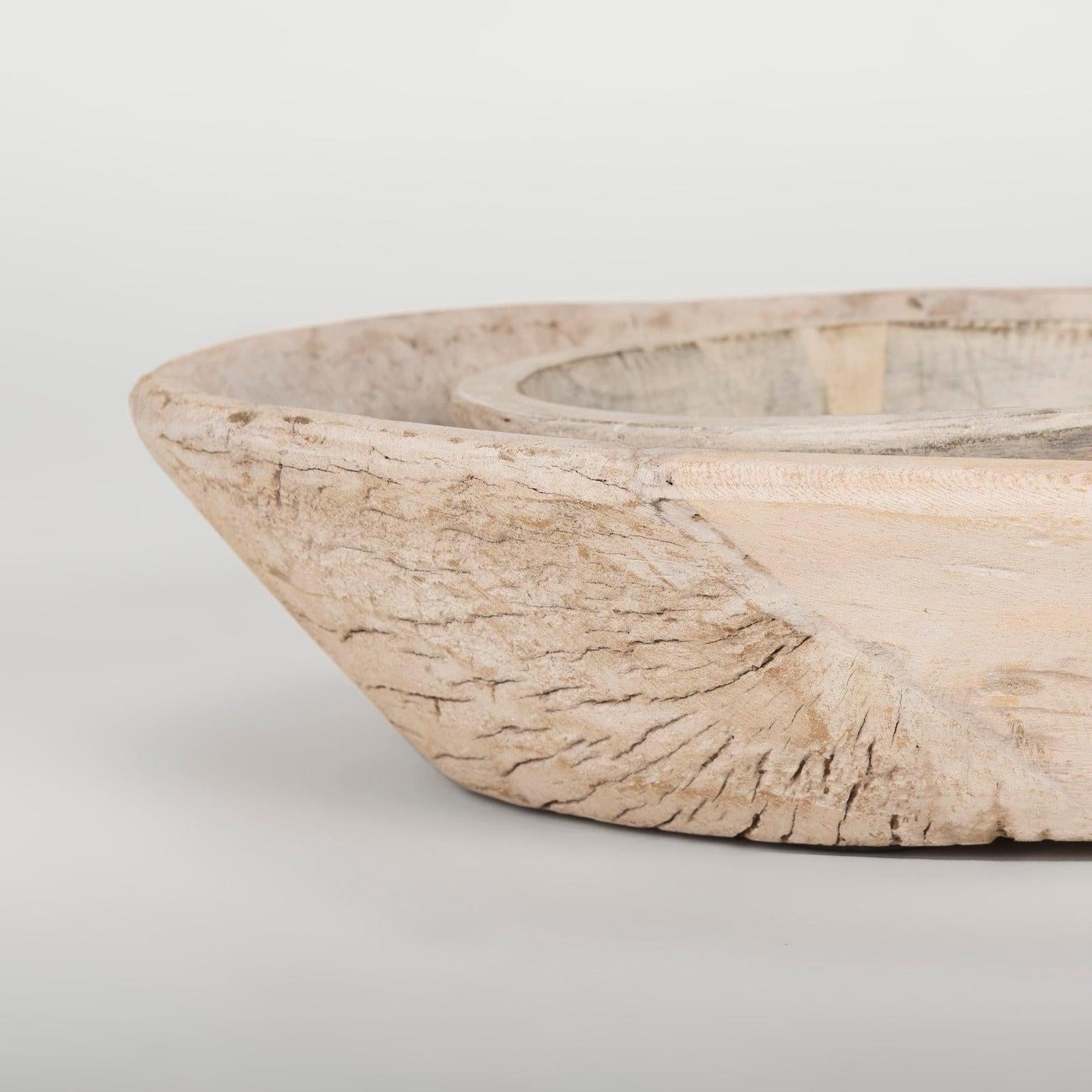 Mercana Nikita Large Reclaimed Wood Bowls- Set of 2
