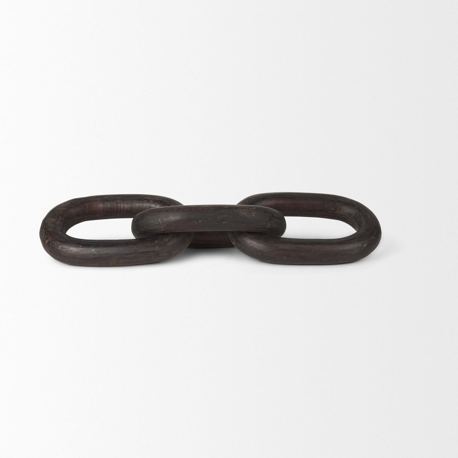 Mercana Tayla Large Wood Chain Link