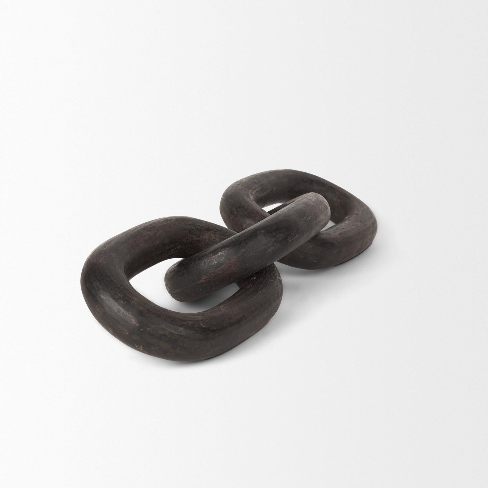 Mercana Tayla Large Wood Chain Link