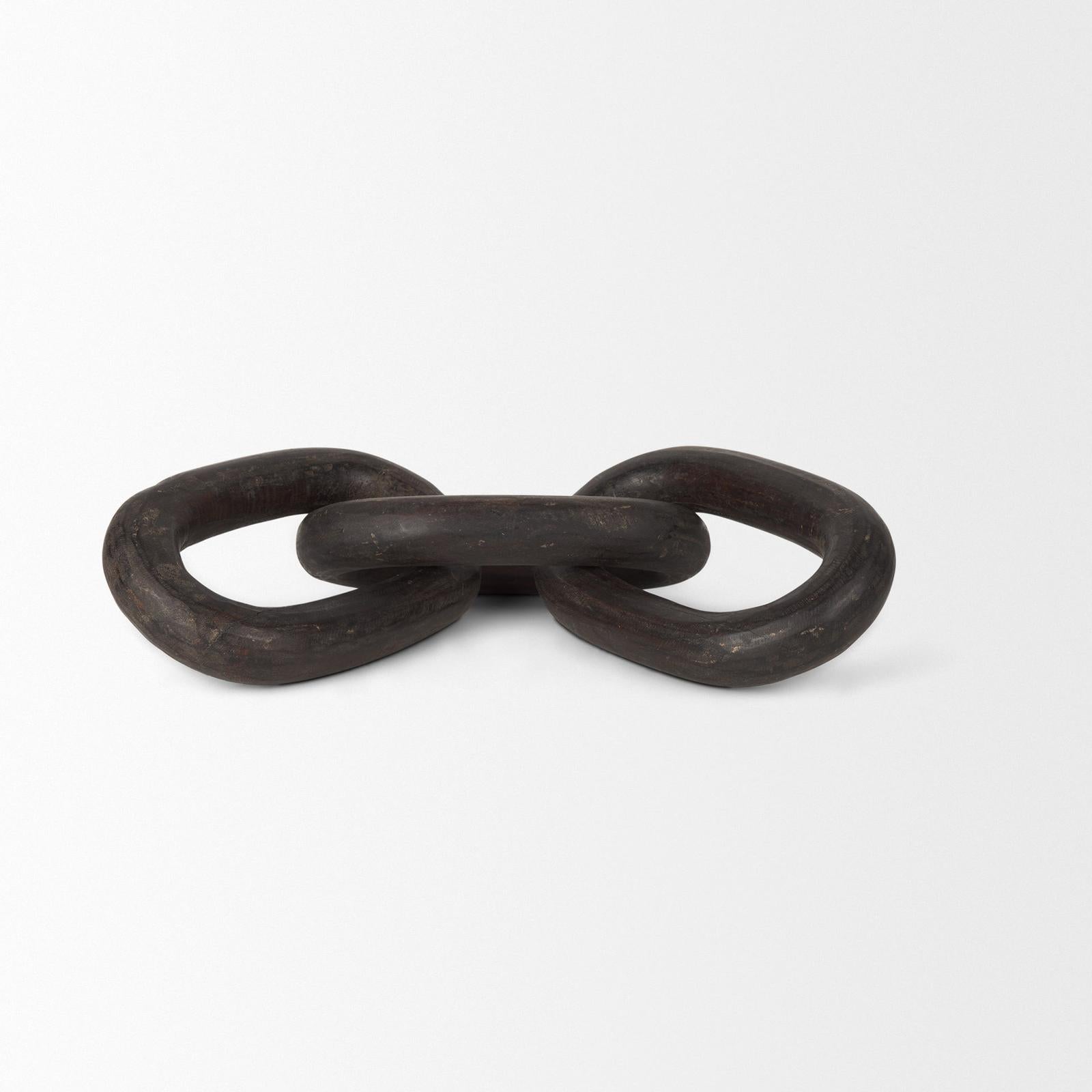 Mercana Tayla Large Wood Chain Link