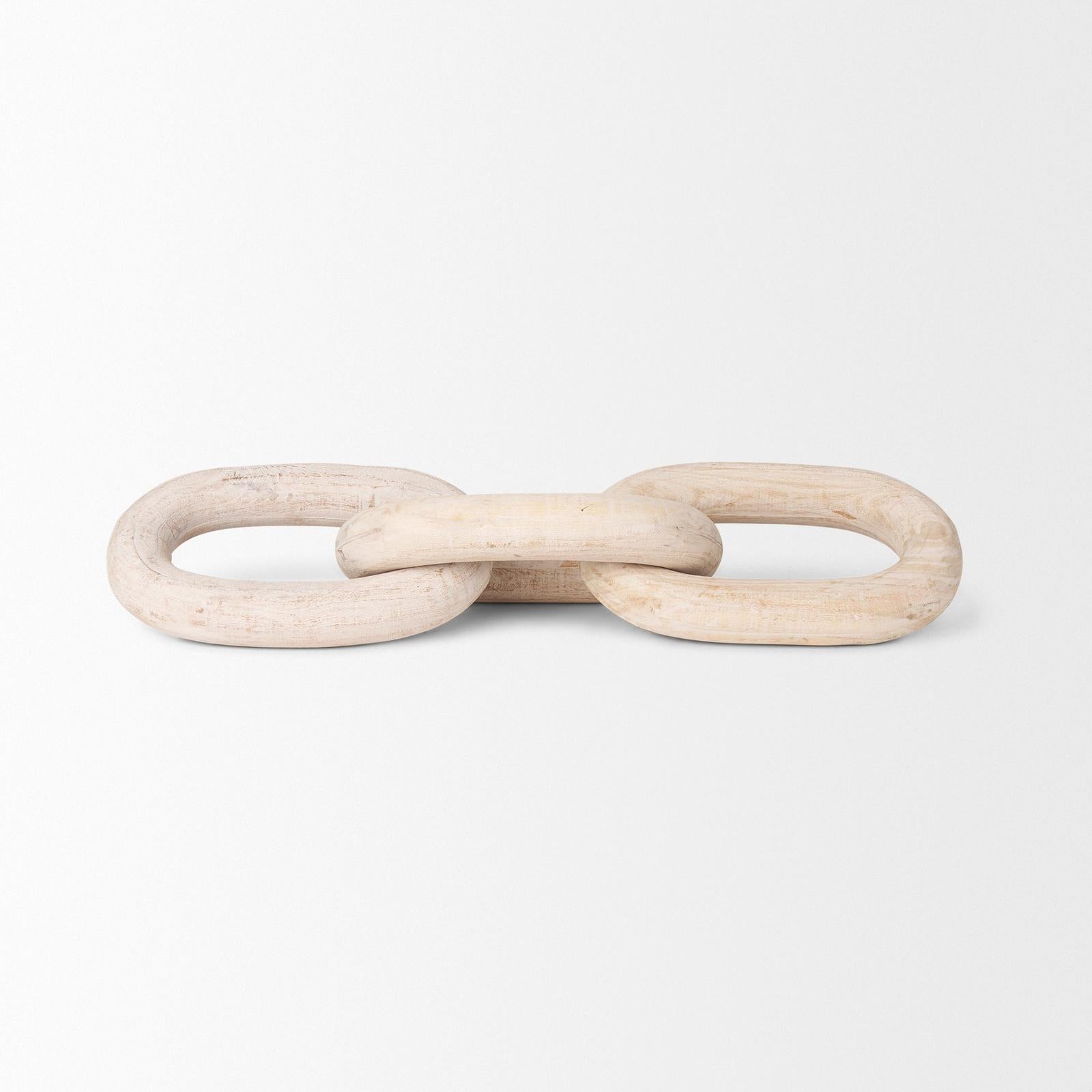 Mercana Tayla Large Wood Chain Link
