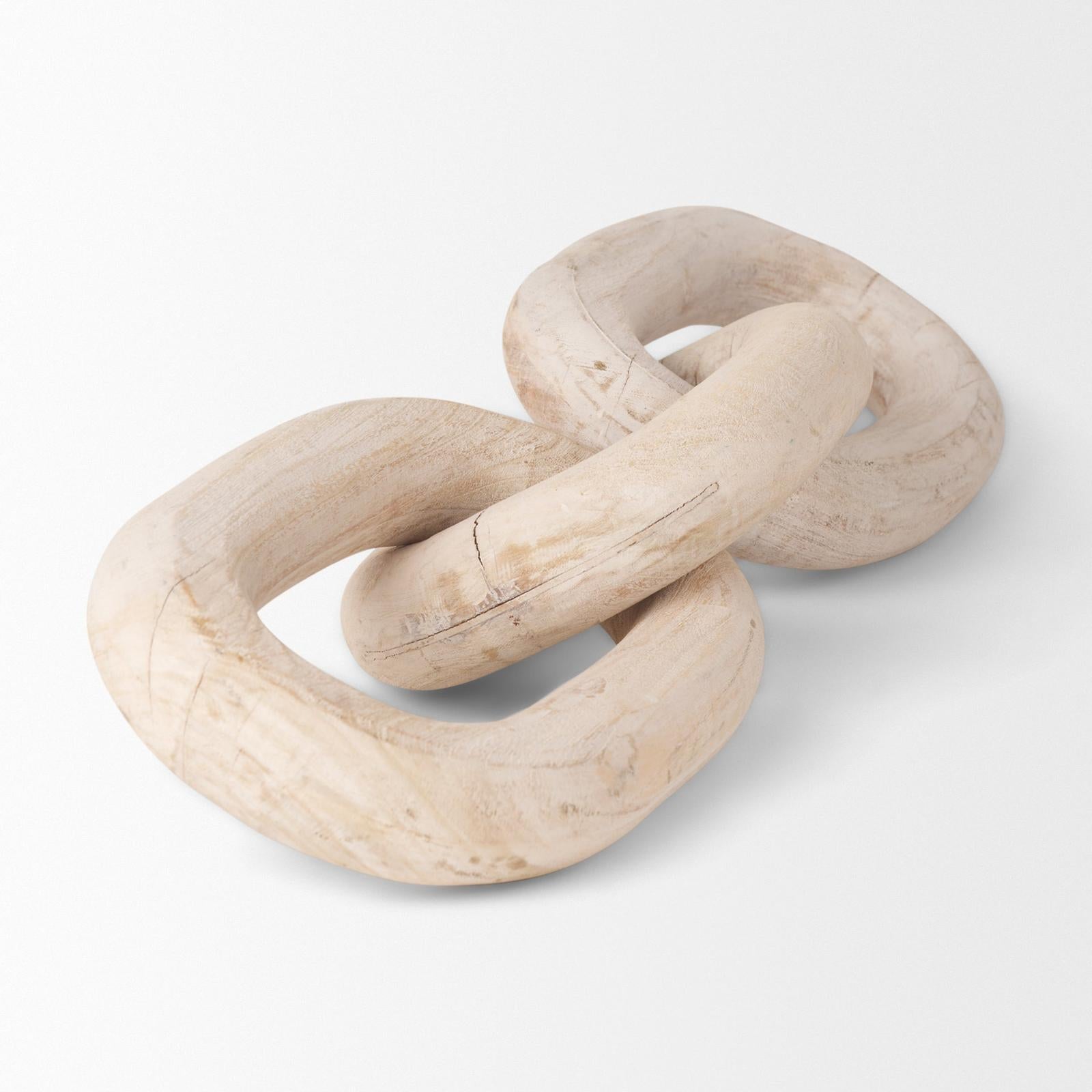 Mercana Tayla Large Wood Chain Link