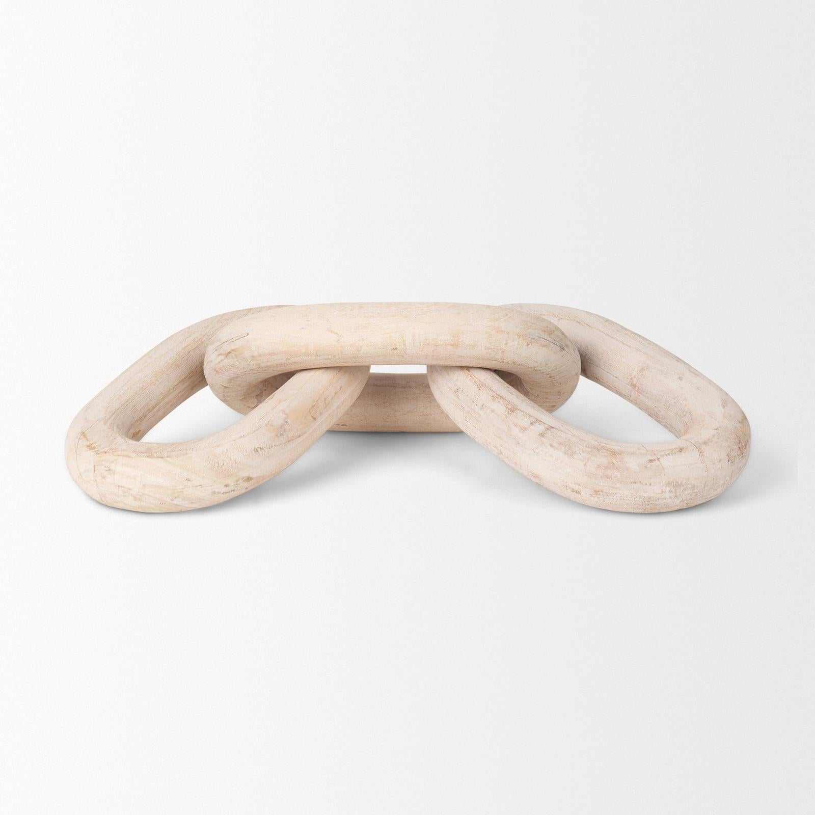 Mercana Tayla Large Wood Chain Link