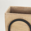 Mercana Jadine Beige Wood w/ Black Metal Arch Frames- Set of 2 Clearance