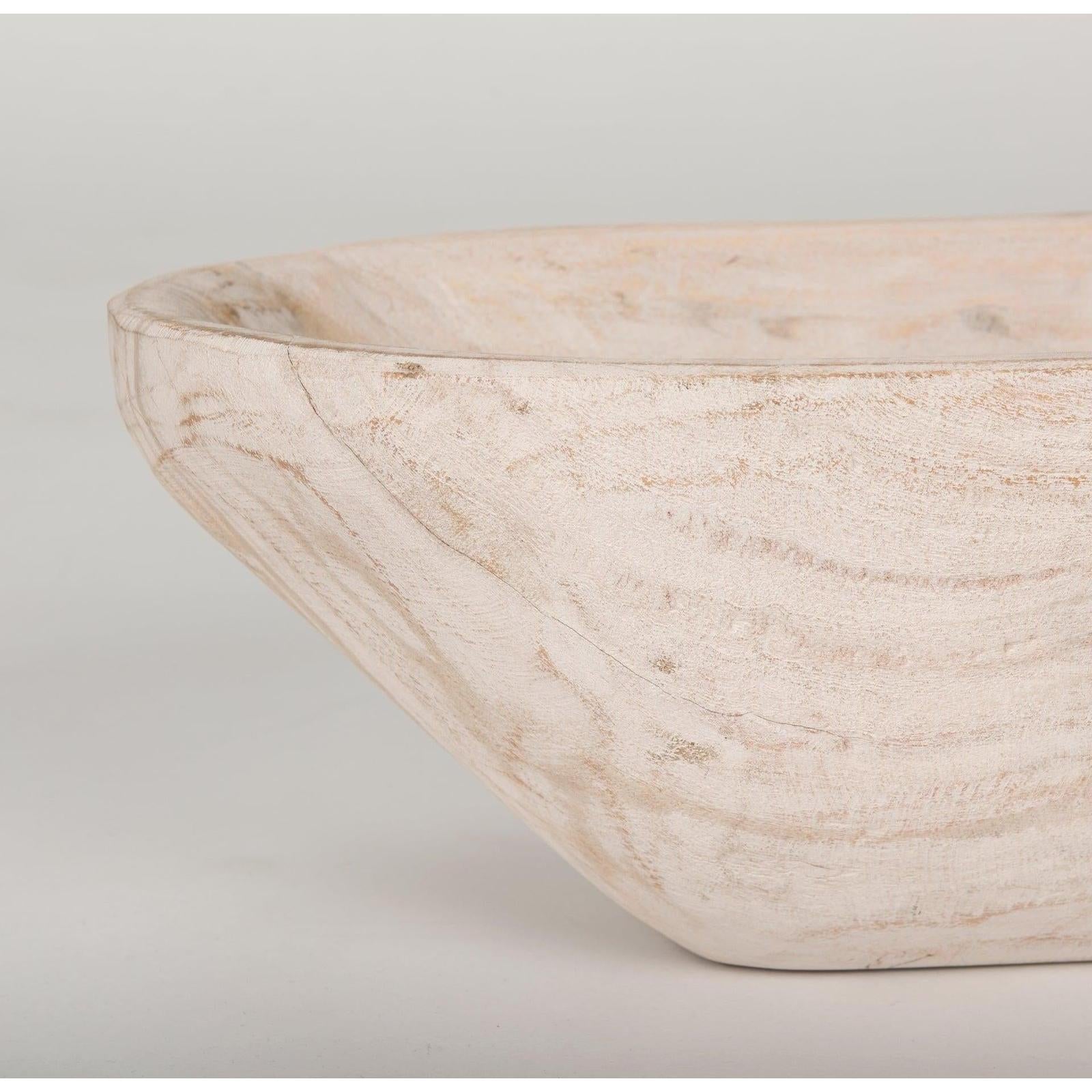Mercana Athena Extra Large Oblong Reclaimed Wood Bowl