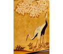 Jonathan Charles Modern Asian Smoky Black & Gold Cabinet ( 500171-AGF-BLG )