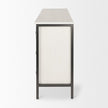 Mercana Savannah White Fir Veneer w/ Metal 6-Drawer Sideboard Clearance