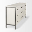 Mercana Savannah White Fir Veneer w/ Metal 6-Drawer Sideboard Clearance
