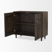 Mercana Tucker Wood w/ Carved Arch Pattern 2 Door Cabinet