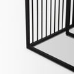 Mercana Miles Black Metal w/ Light Wood Nesting End/Side Table