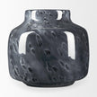 Mercana Masai Black Mottled Glass Vase