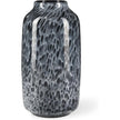 Mercana Masai Black Mottled Glass Vase
