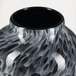 Mercana Masai Black Mottled Glass Vase