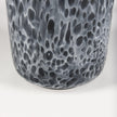 Mercana Masai Black Mottled Glass Vase