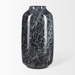 Mercana Masai Black Mottled Glass Vase