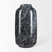 Mercana Masai Black Mottled Glass Vase