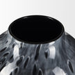 Mercana Masai Black Mottled Glass Vase