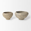 Mercana Sonu Paper Mache Half-Pot Bowls- Set of 2