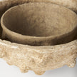 Mercana Sonam Beige Paper Mache Spiked Bowls- Set of 2