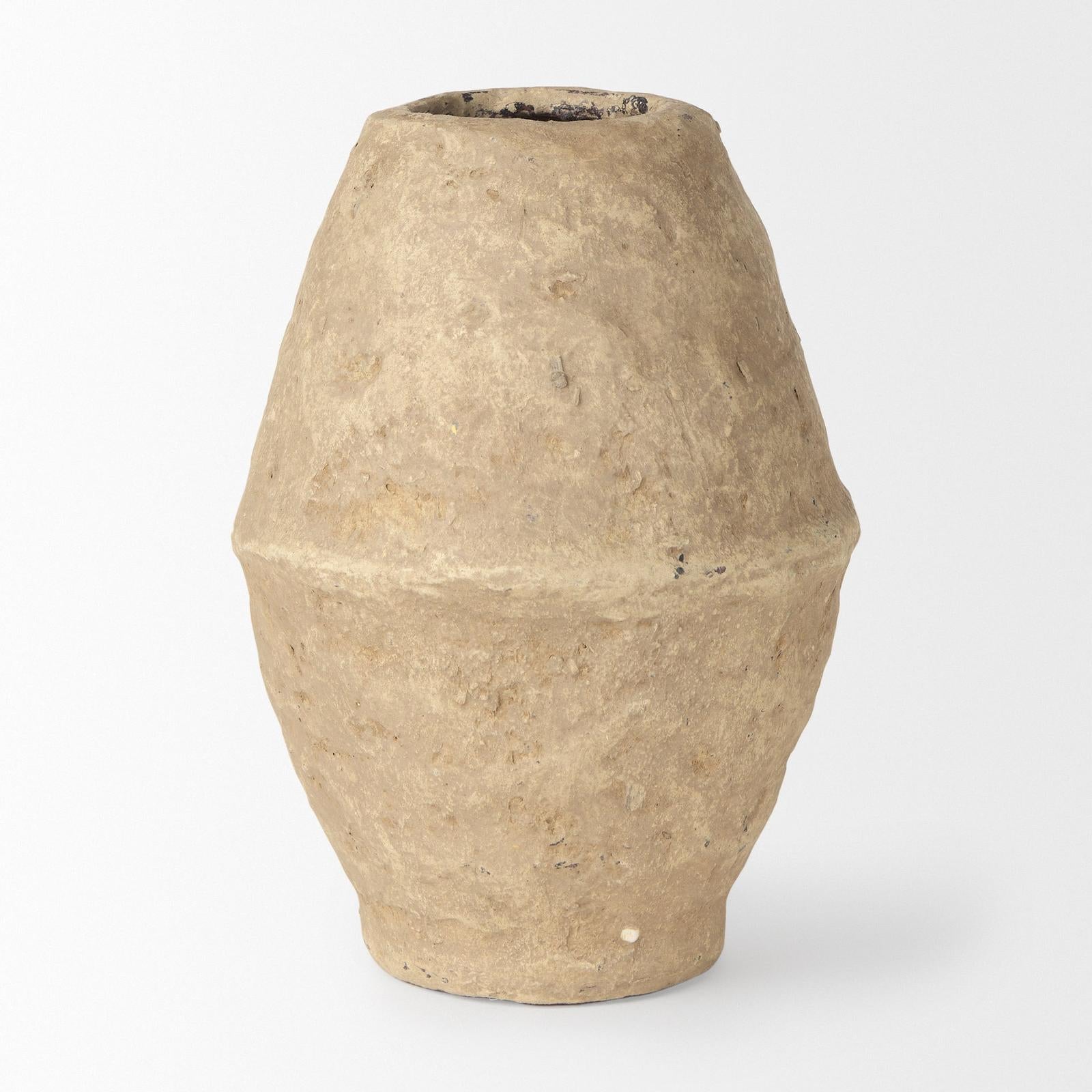 Mercana Rundal Paper Mache Vase