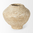 Mercana Ritu Beige Paper Mache Pot Vase