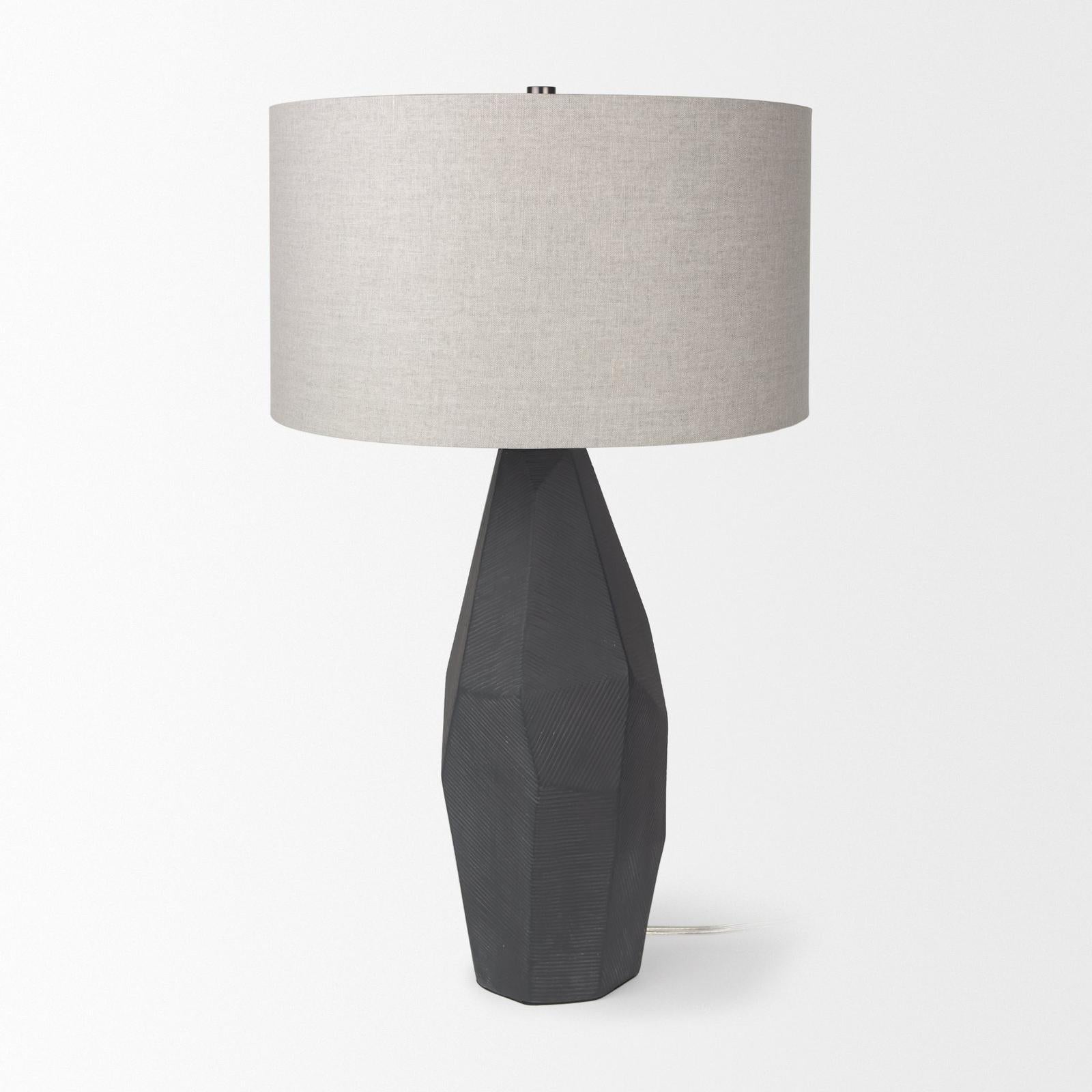 Mercana Piven Wash Textured Ceramic Table Lamp