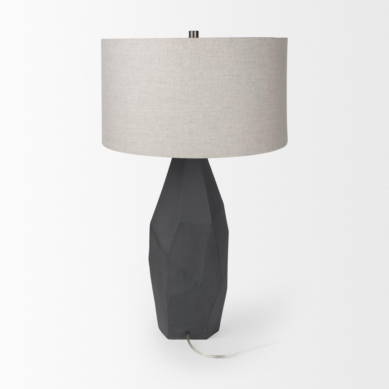 Mercana Piven Wash Textured Ceramic Table Lamp