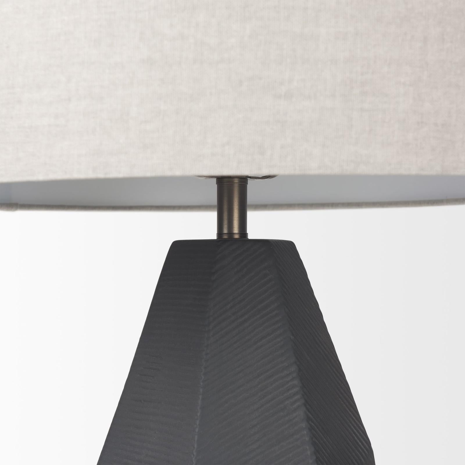 Mercana Piven Wash Textured Ceramic Table Lamp